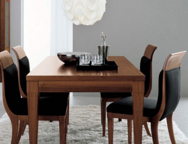 Стул на каркасе из бука обитый кожей или тканью 8050, Bruno Piombini