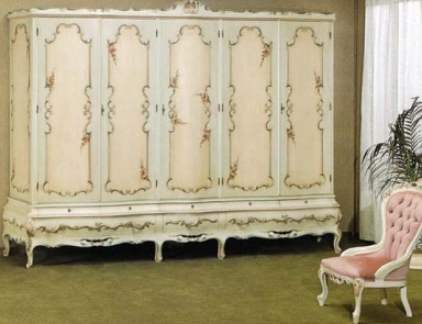 Шкаф платяной пятистворчатый на каркасе из массива дерева 2113, BTC