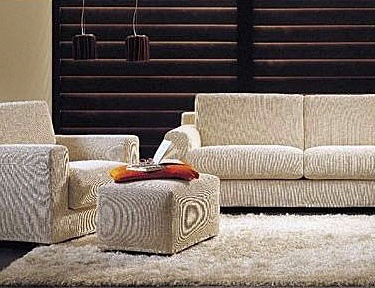 Пуф на каркасе из дерева и металла обитое тканью Esme, Busnelli