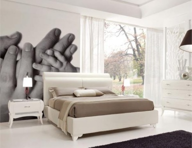 Двуспальная кровать с высоким изголовьем, Grilli