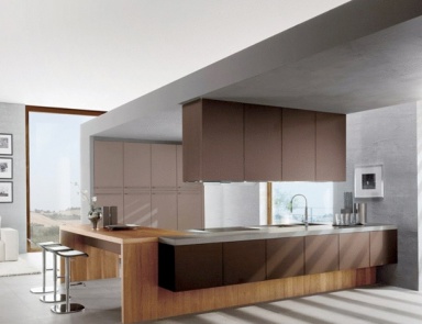 Кухня с фасадом из МДФ или пластика Materia, Bontempi Casa