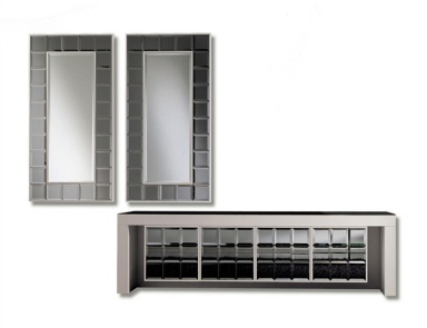 Настенное зеркало Diamond, Rattan Wood