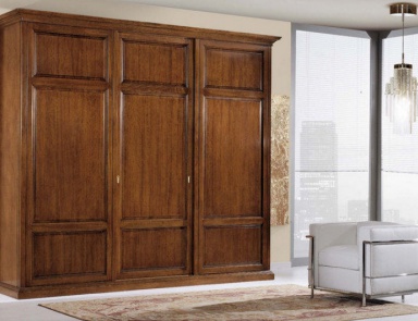 Шкаф платяной трехстворчатый на каркасе из массива дерева 5072, BTC (мебель классические спальни)