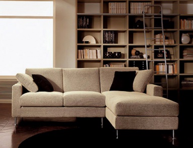 Диван угловой на металлических ножках Living, Berloni
