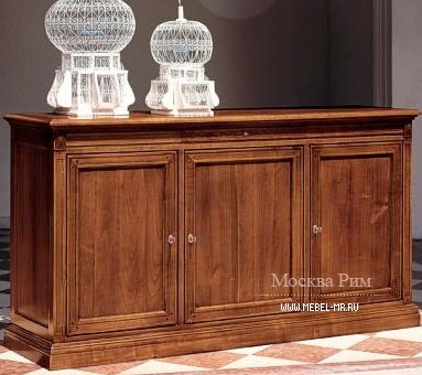 Тумба с корпусом из массива вишни и фурнитурой из металла D502, Moletta Mobili