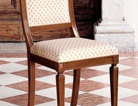 Стул с каркасом из массива вишни и обивкой из текстильной ткани D553, Moletta Mobili