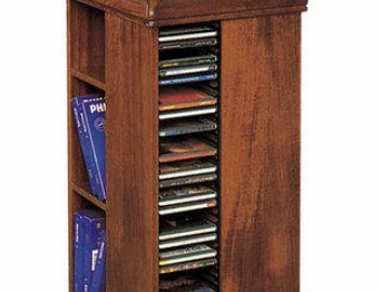 Стойка для CD и DVD-дисков на каркасе из массива дерева 68, BTC