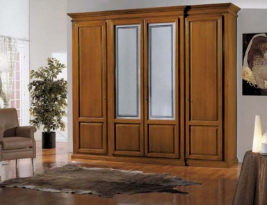 Шкаф платяной четырехстворчатый на каркасе из массива дерева 8646, BTC