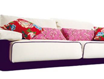 Двухместный диван со скрытым каркасом, Calligaris