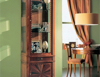 Витрина с корпусом из массива дерева и дверцей из стекла, Annibale Colombo