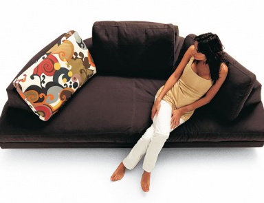 Диван полукруглый обитый кожей или тканью Fly, Bosal