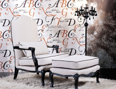 Кресло с пуфом для ног, Vittorio Grifoni