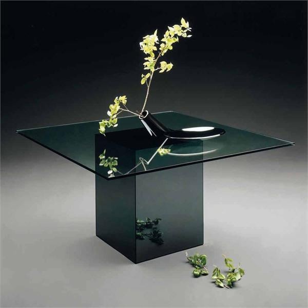 Обеденный стол с ножкой из стекла и столешницей из стекла Blok, Acerbis International