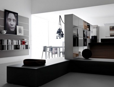 Стеллаж, Valcucine (стеллаж полка для гостиной, италия)