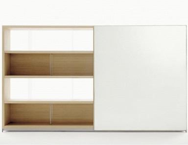 Книжный шкаф со сдвижной створкой, Maxalto