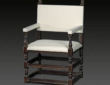 Кресло в кожаной обивке, Massant