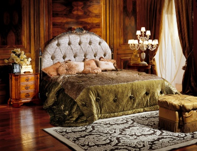 Двуспальная кровать с закругленной спинкой, Palmobili