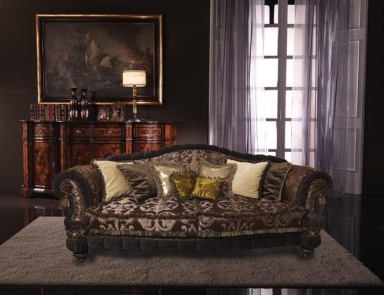 Двухместный диван с закругленными подлокотниками, Palmobili