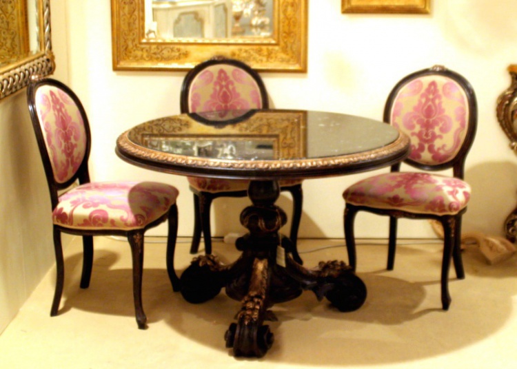 Круглый стол, Calamandrei & Chianini( стол стул для столовой, италия) 