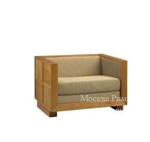 Кресло-кровать на деревянном каркасе Poltrona Letto 900 Scacchi, Morelato