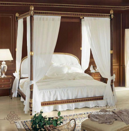 Двуспальная кровать с балдахином, Angelo Cappellini