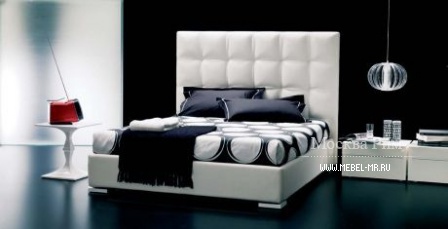 Кровать с обивкой из кожи или текстиля Gemma, Bontempi Casa