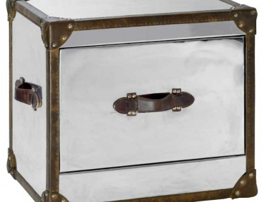 Кофейный столик, Howard Steel & Leather Side Table - Andrew Martin