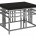 Стол Black Geometric Lamp Table