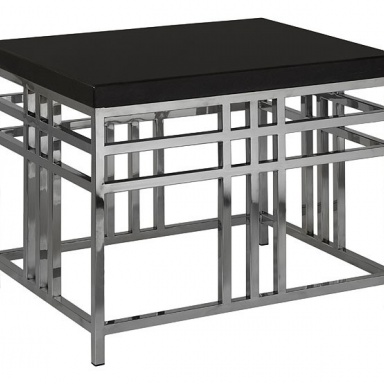 Стол Black Geometric Lamp Table