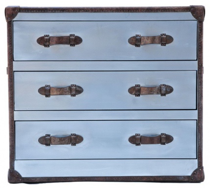Комод Howard Chest Of Drawers Steel Vintage Leather