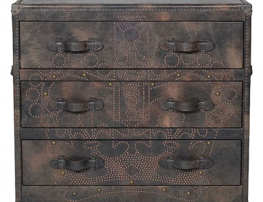 Комод с тремя ящиками, Howard Crown Studded Fudge Chest of Drawers - Andrew Martin