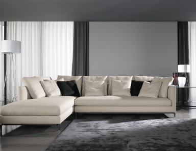 Модульный диван Andersen Slim, Minotti (белый диван)