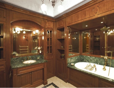 Мебель для ванной с облицовкой из мрамора Classic Bathroom, Faoma (тумба под раковину)