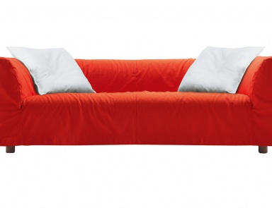 Двухместный диван Camp, Cappellini (диван из натуральной кожи)