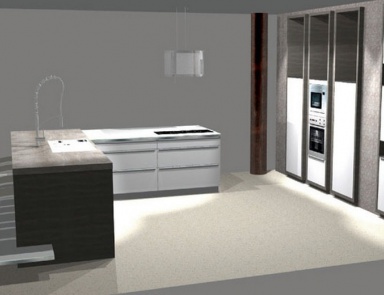 Кухня Kitchen 4, Bauformat (мебель хайтек)