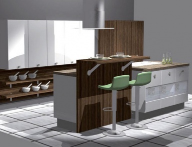 Кухня Kitchen 22, Bauformat (кухня с островом)