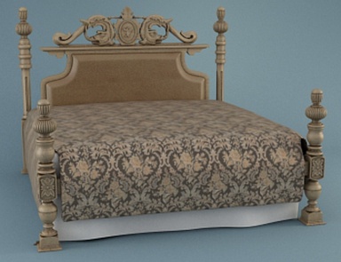 Кровать с высоким изголовьем, FM - Barbara Barry