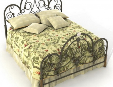 Кровать с кованым изголовьем, Oldengland - Barbara Barry (кованная кровать)