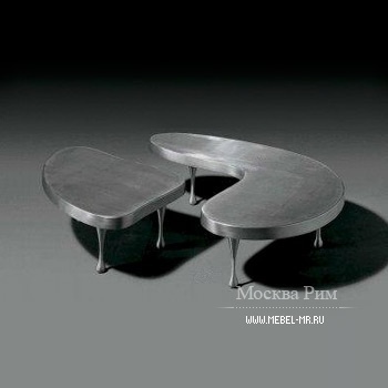 Набор из двух кофейных столиков из алюминия Art, Alivar 