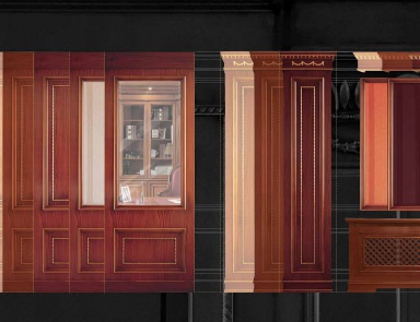Панели буазери Collection 1900, Ezio Bellotti (элитная мебель для библиотеки)