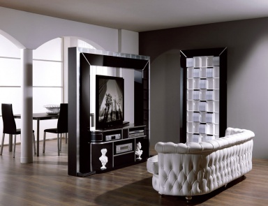 Мебель для домашнего кинотеатра черная Revolving Home Cinema, Vismart
