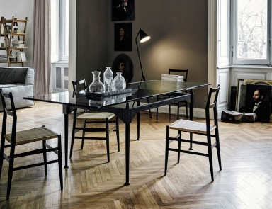 Стол обеденный TL3 на металлическом каркасе, Cassina
