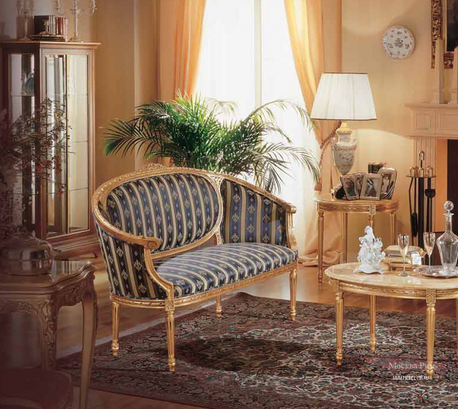 Двухместный диван с каркасом из древесины и текстильной обивкой Voltaire, AngeloCappellini - Мебель МР