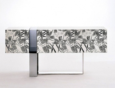 Тумба двухстворчатая на каркасе из аллюминия Flo, EmmeBi