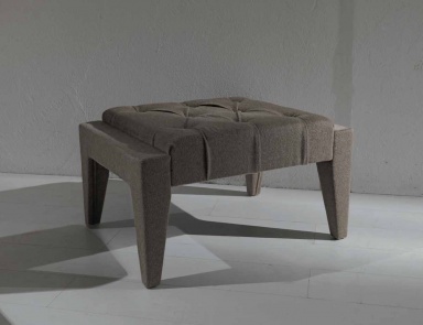 Пуф Atena в текстильной обивке, Asnaghi (Made in Italy) (мягкая мебель арт деко (ар деко))