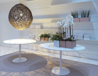 Стол на алюминиевой ножке с глянцевым блеском Join, Porro