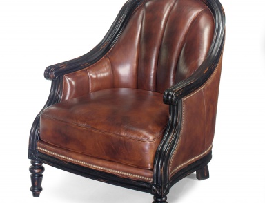 Кресло Exposed Wood Club Chair, Bradington-Young (мягкая мебель для кабинета, италия)