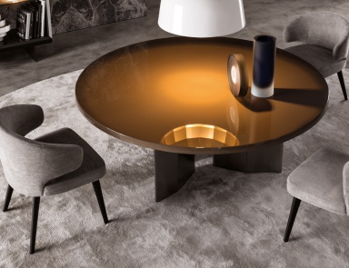 Стол обеденный круглый Morgan, Minotti