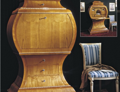 Секретер из натурального дерева, Francesco Molon (бюро секретер для кабинета, италия)