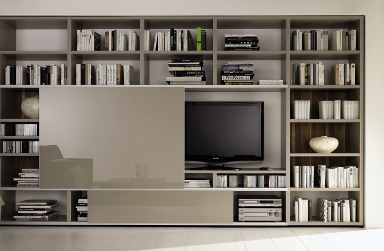 КНИЖНЫЙ ШКАФ, MEGA-DESIGN TV UNIT - HUELSTA